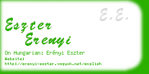 eszter erenyi business card